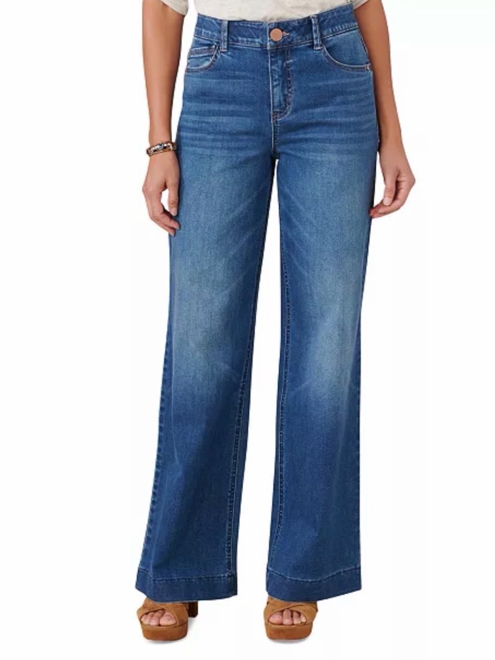 Democracy Ab Solution Comfort Waist High Rise Wide Leg Jeans size 12